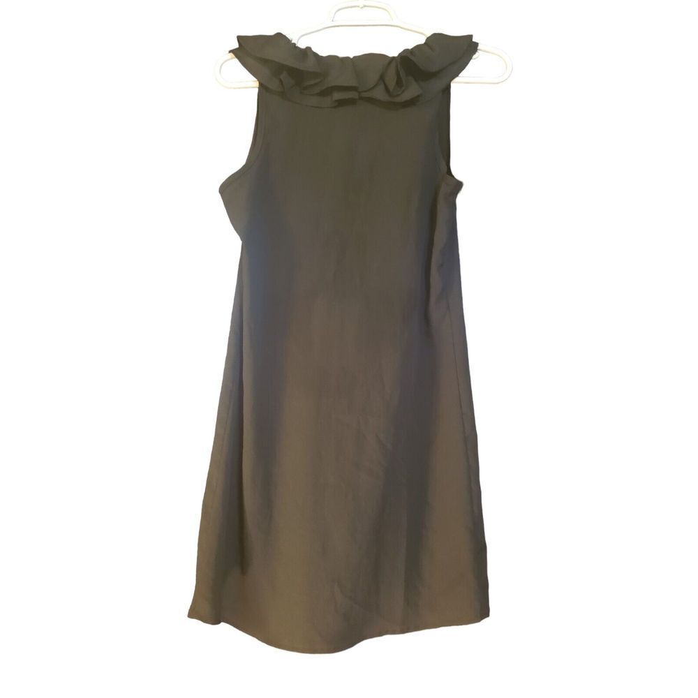 Pins and Needles Anthropologie‎ Blouse Top Shirt Sleeveless Ruffle Black Size M - Picture 2 of 14